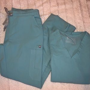 Figs scrub set (Seaglass)